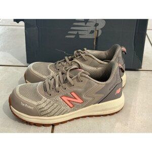 New Balance Speedware Womens Size 7 Gray Pink Composite Toe Safety Work Shoes